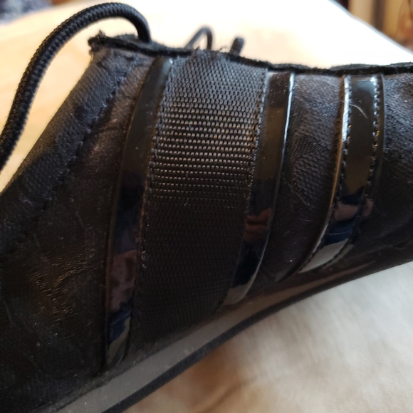 Coach Black Signature Logo C Sneakers Size 6.5 - Picture 2 of 11